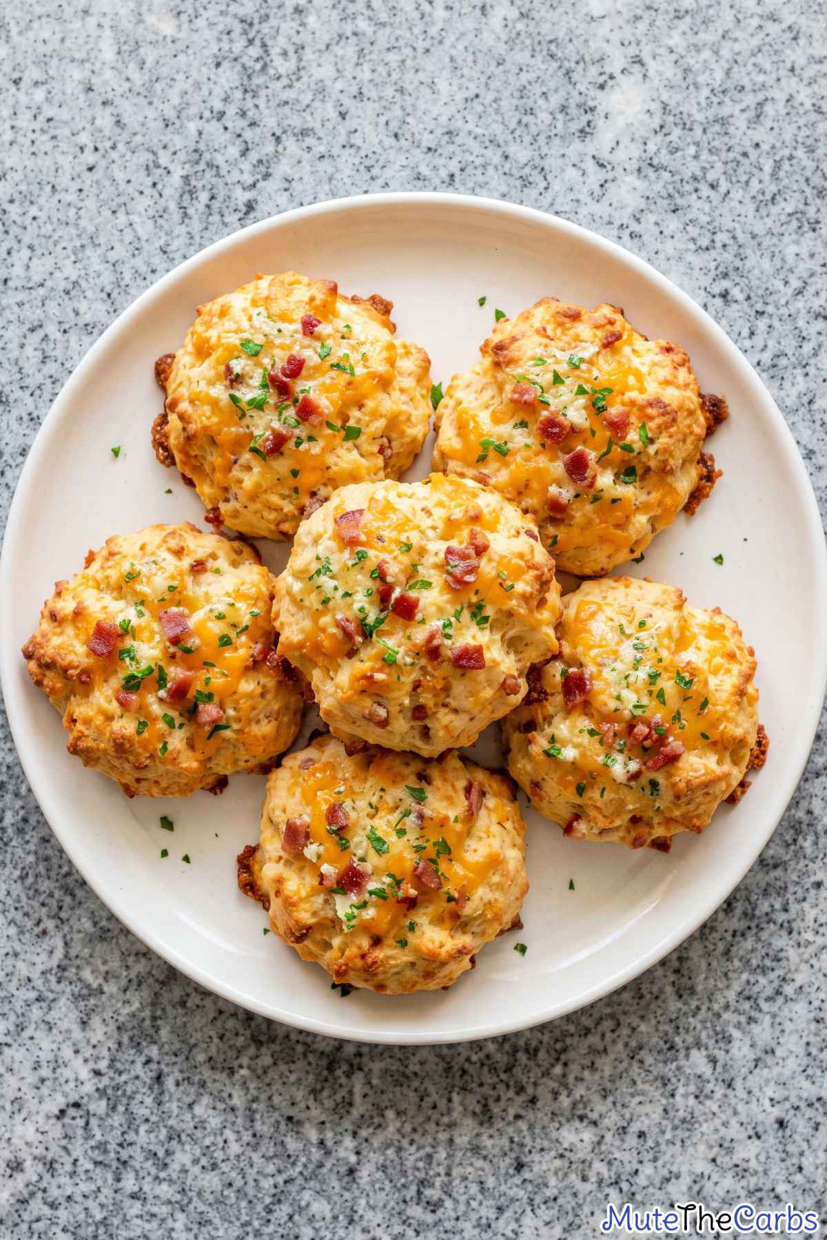 fluffy keto bacon cheddar biscuit