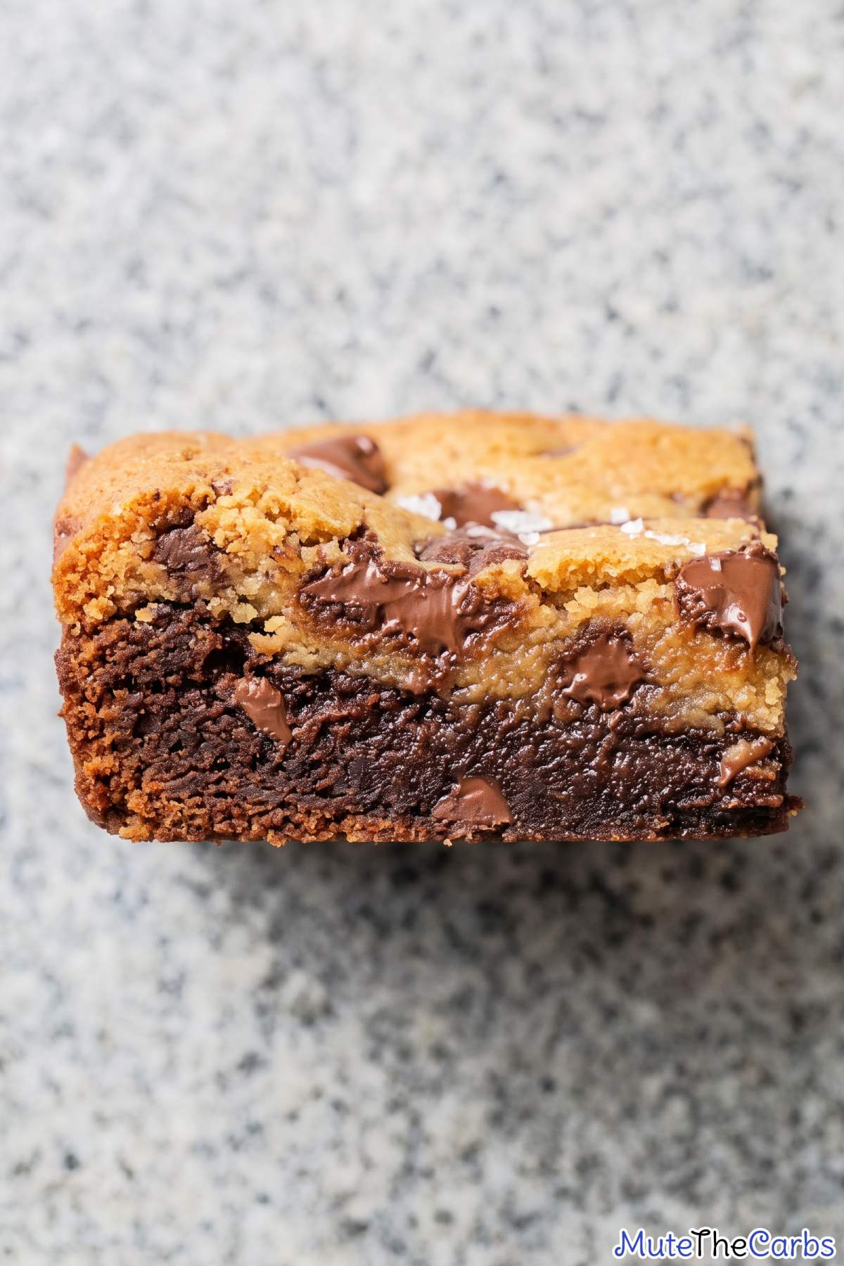 Stack of homemade keto brookies