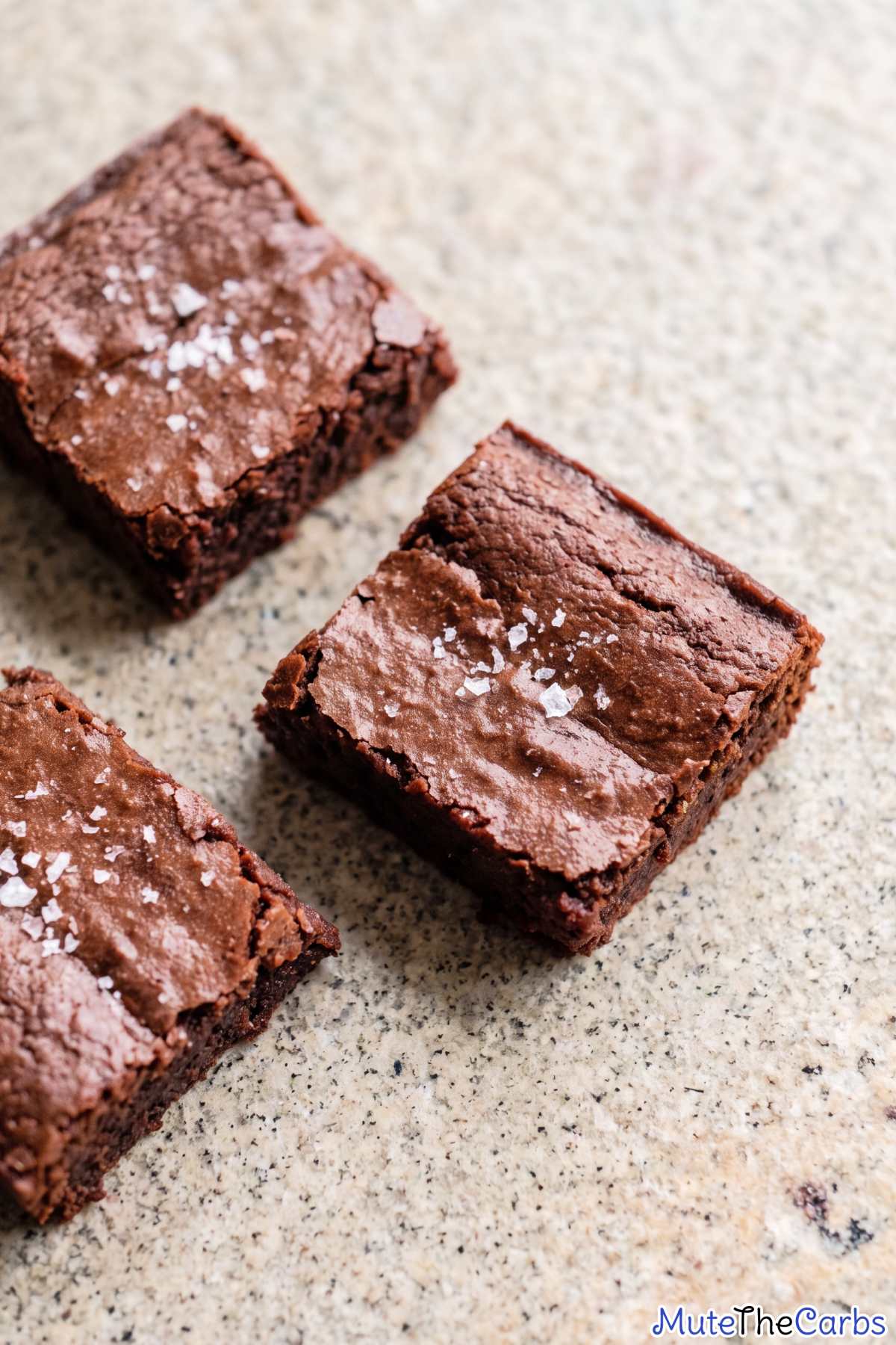 Rich brown butter miso keto brownie slice