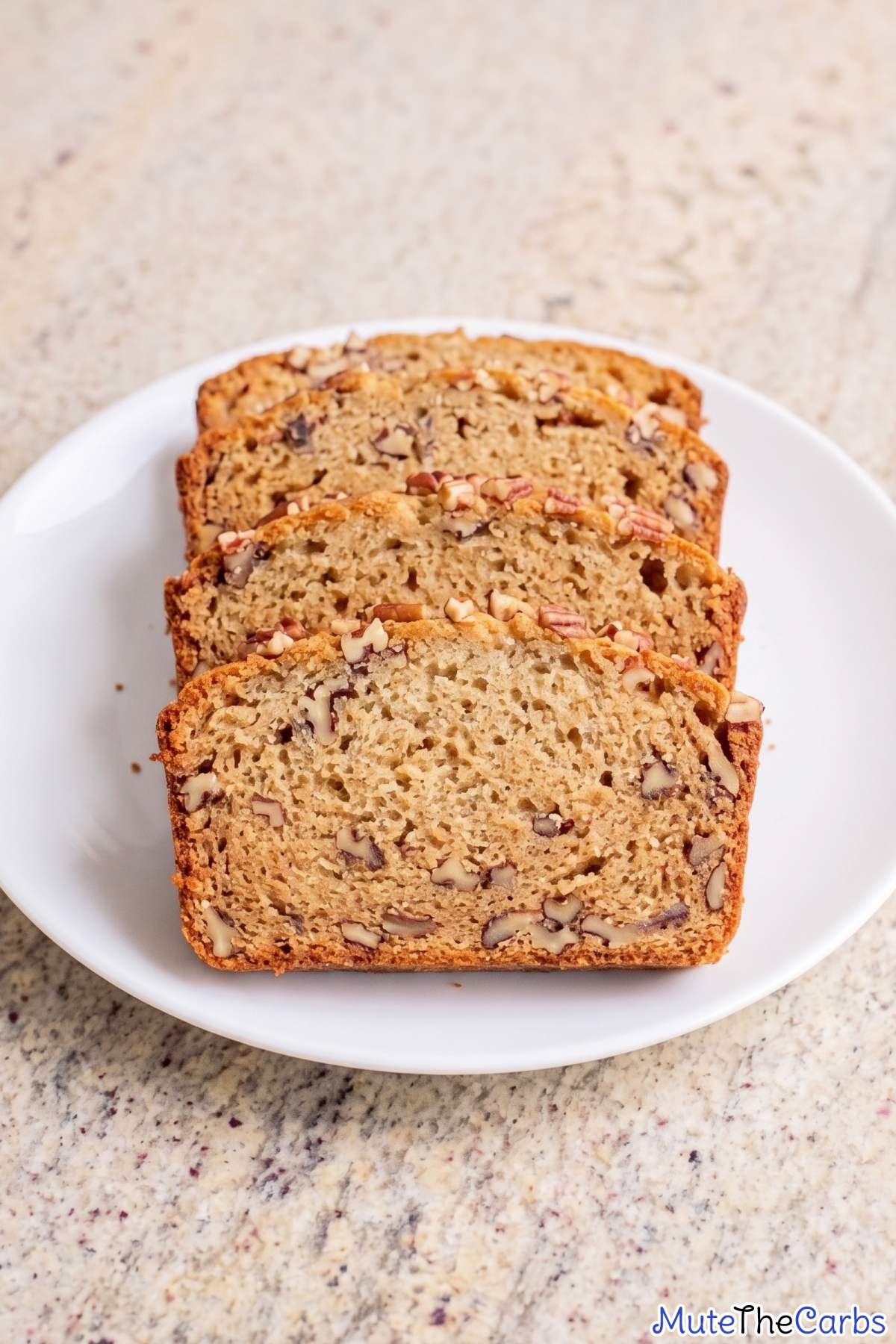 baked low carb brown butter pecan bread