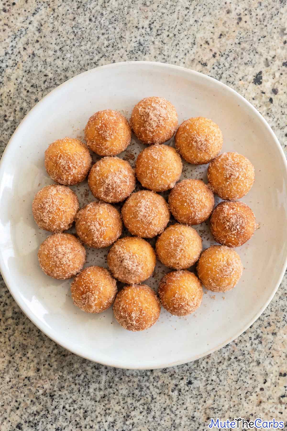 Homemade low carb cinnamon sugar donut holes