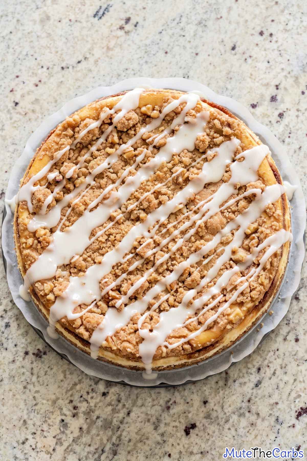 Easy keto coffee cake cheesecake dessert