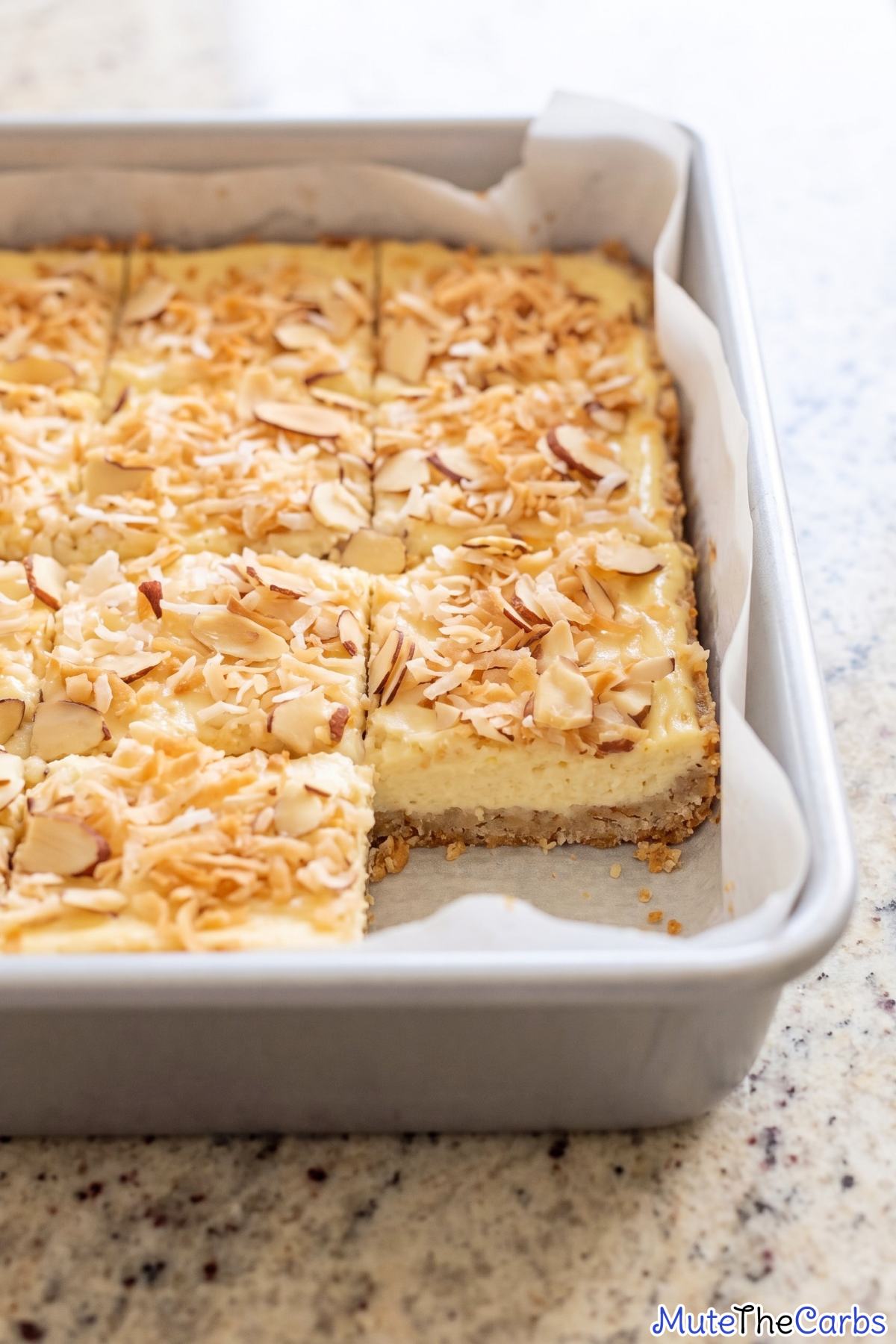 Crisp keto lime cheesecake bars