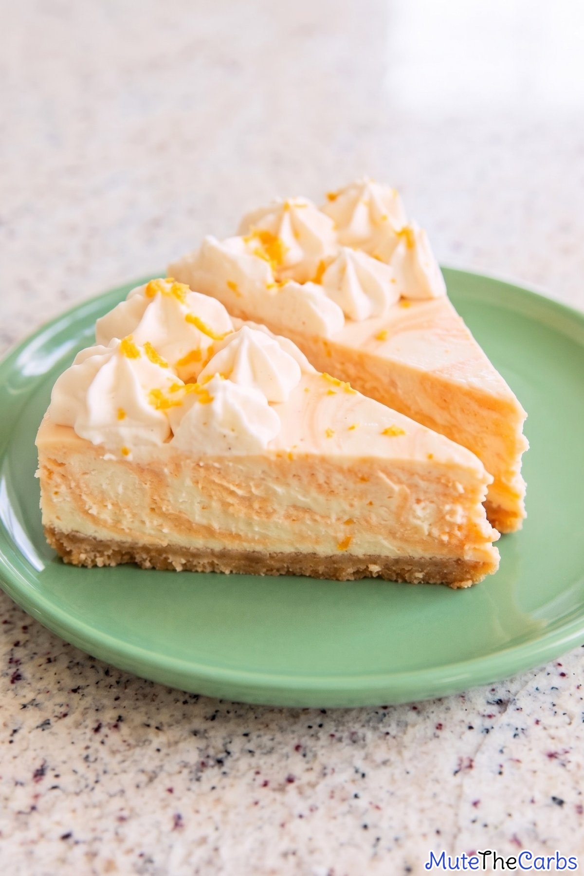 Easy keto orange creamsicle cheesecake
