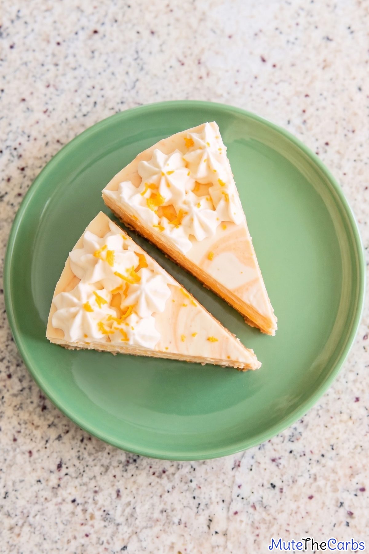 Zesty keto orange creamsicle cheesecake