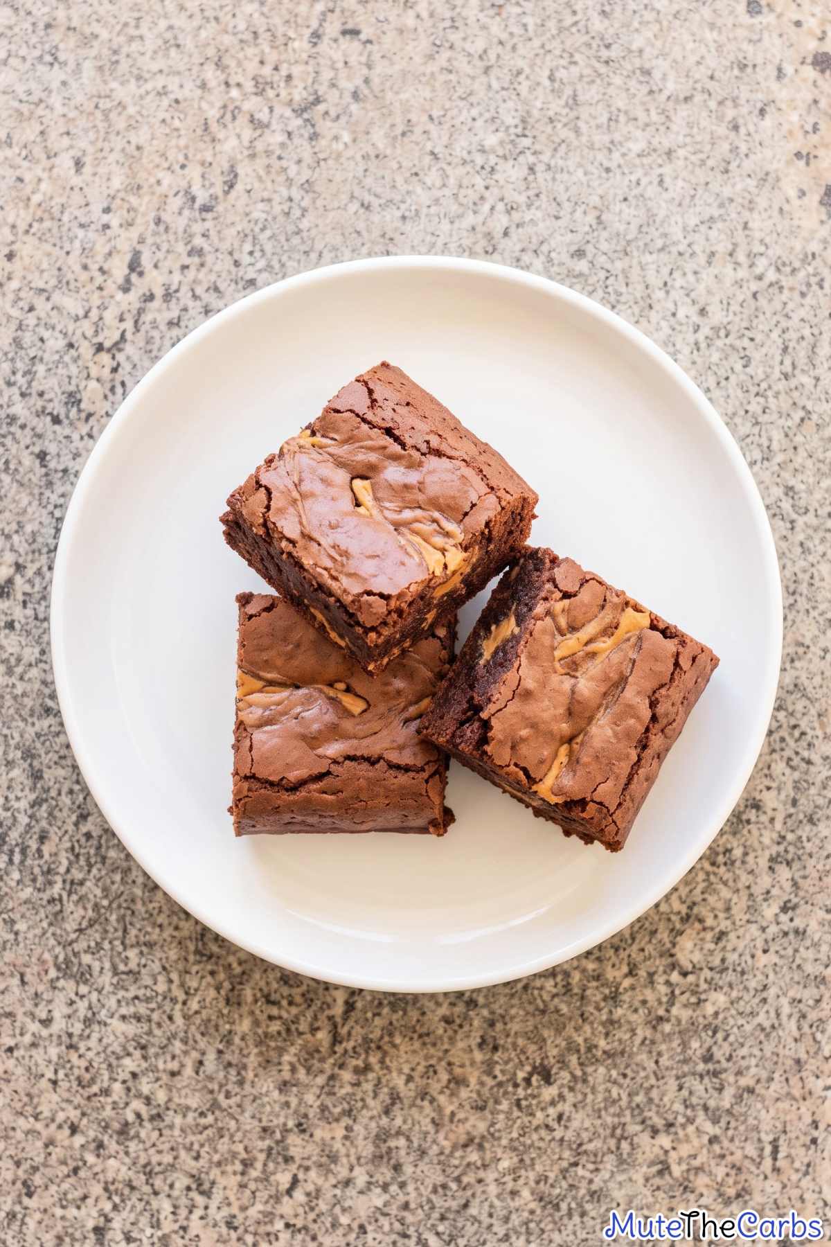 Warm low carb peanut butter brownies