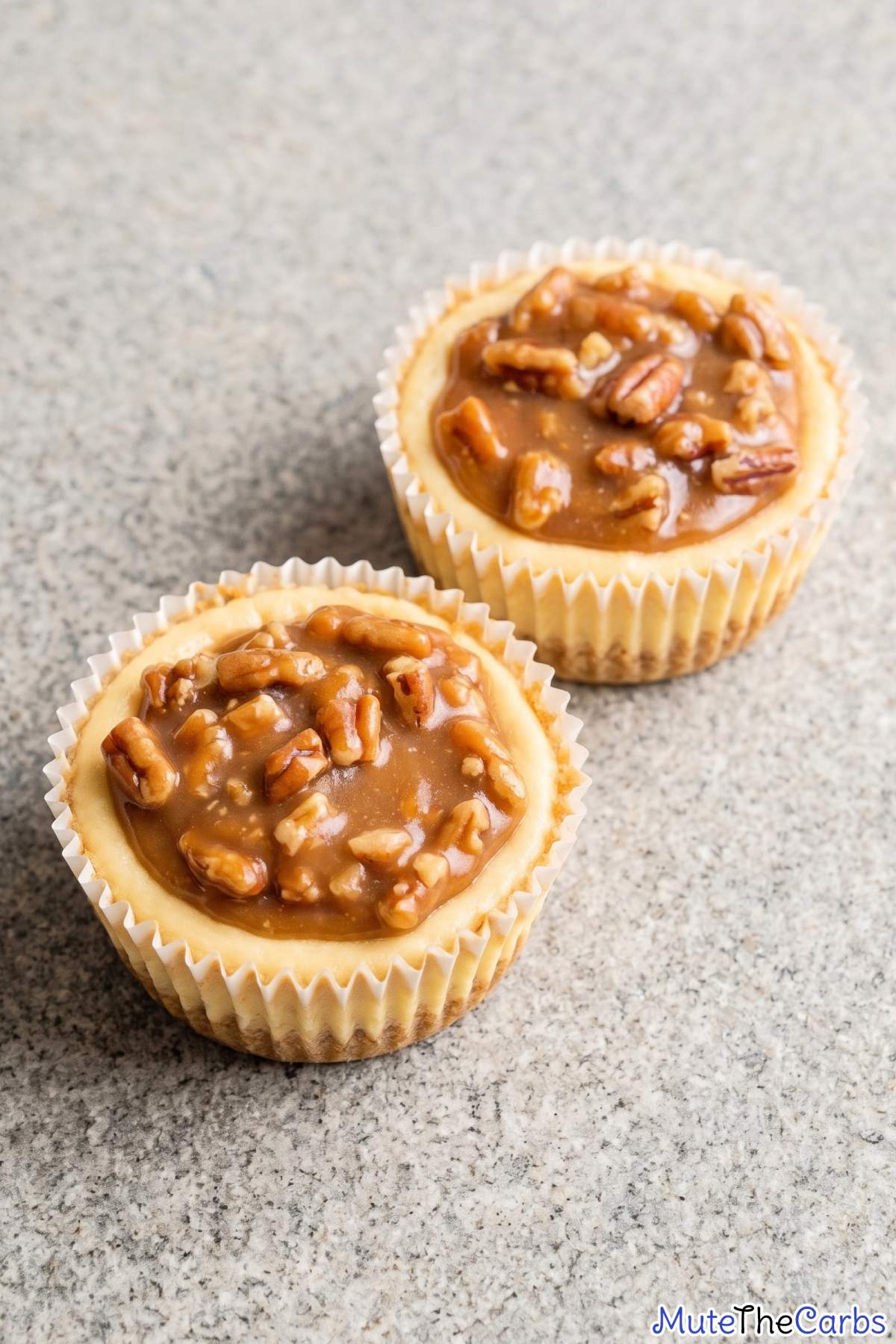 Nutty low carb pecan cheesecake cups
