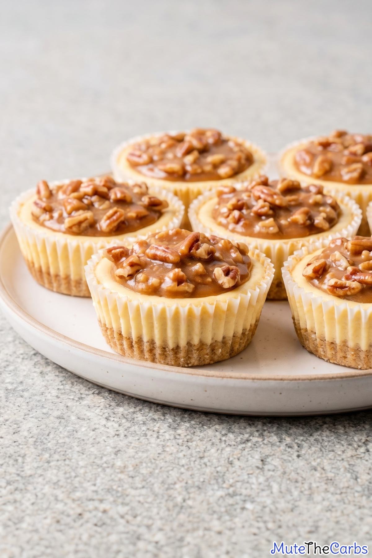Easy keto pecan pie cheesecake bites