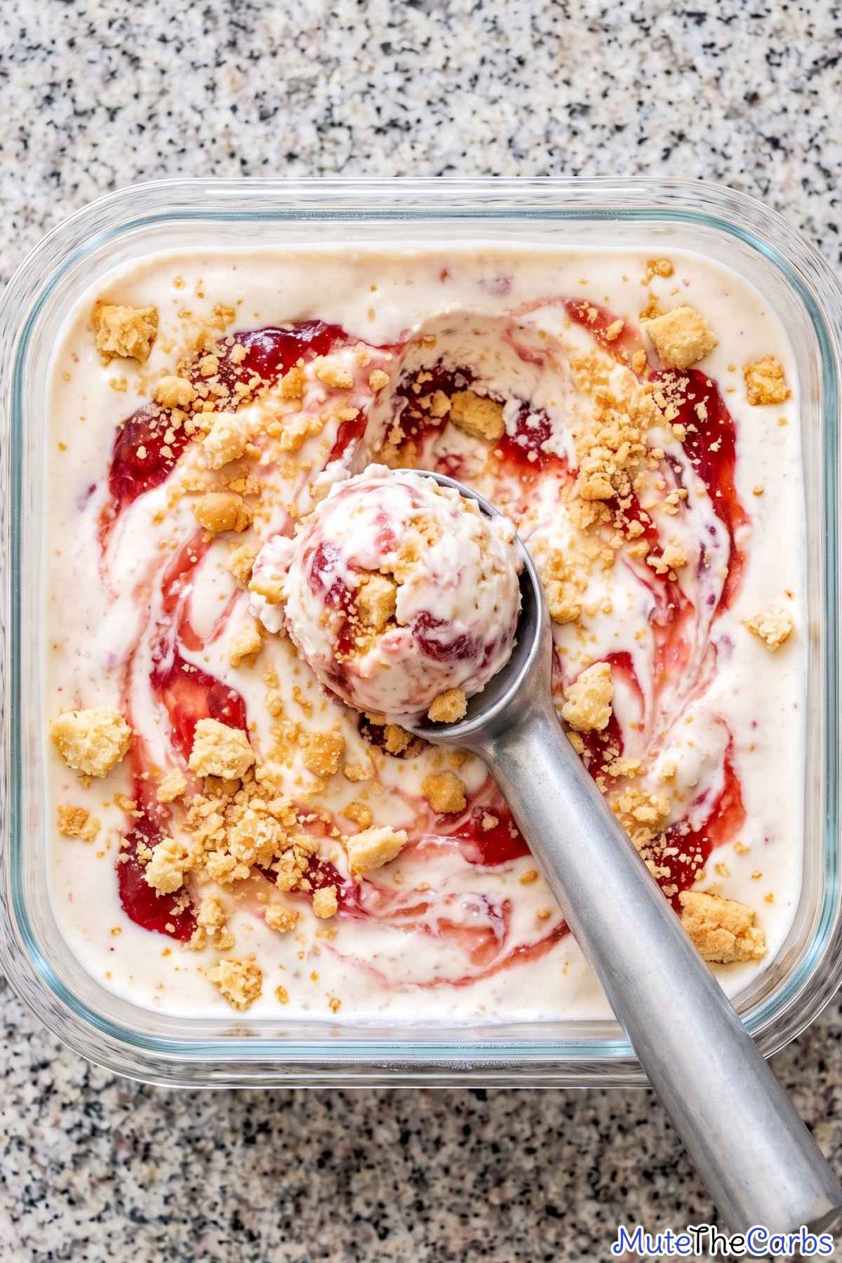 Homemade low carb strawberry shortcake treat