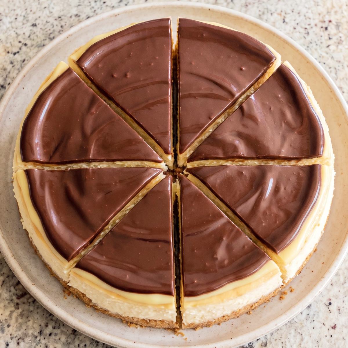 Keto Boston Cream Cheesecake