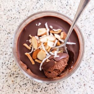 Keto Chocolate Mousse Crunch Cups