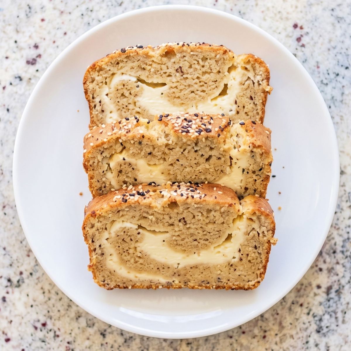 Keto Everything Cream Cheese Bread
