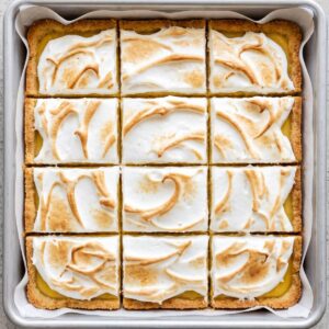 Keto Lemon Meringue Bars