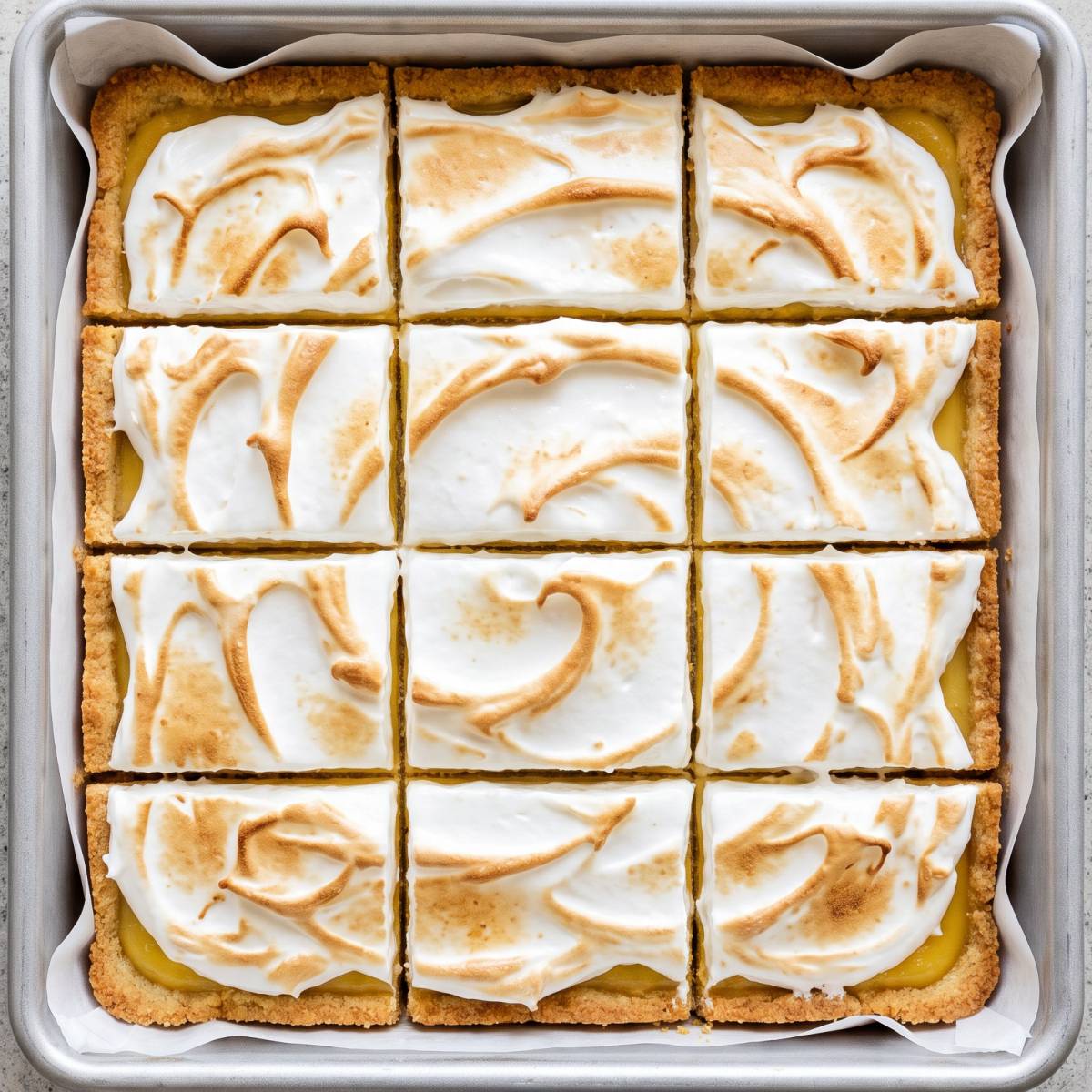 Keto Lemon Meringue Bars