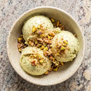 Keto Pistachio Baklava Ice Cream