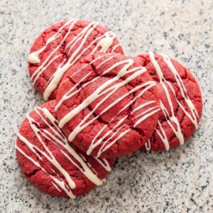 Keto Red Velvet Cheesecake Cookies
