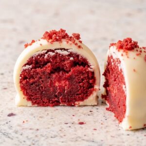 Keto Red Velvet Cheesecake Truffles