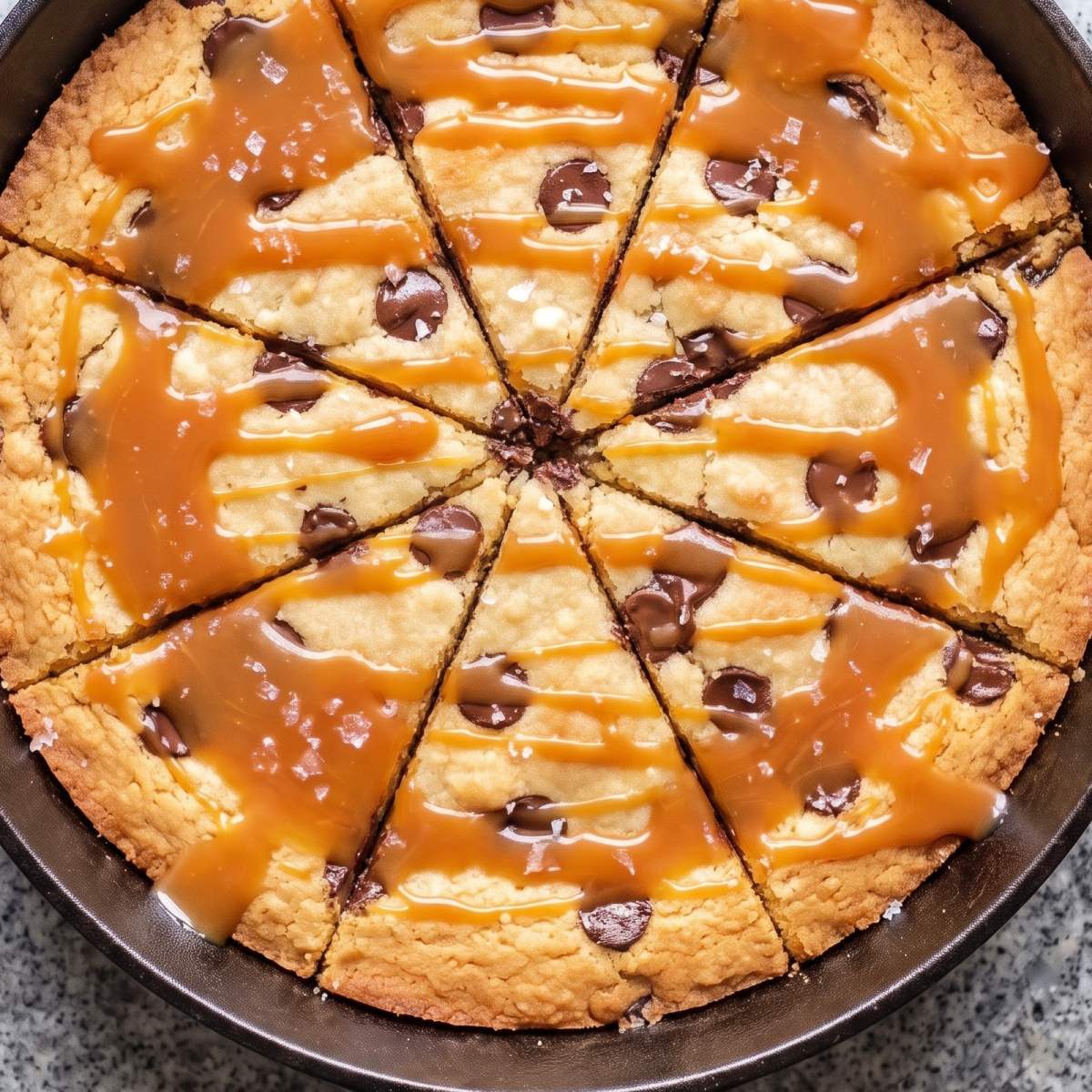 Keto Salted Caramel Cookie Skillet