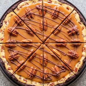 Keto Turtle Cheesecake